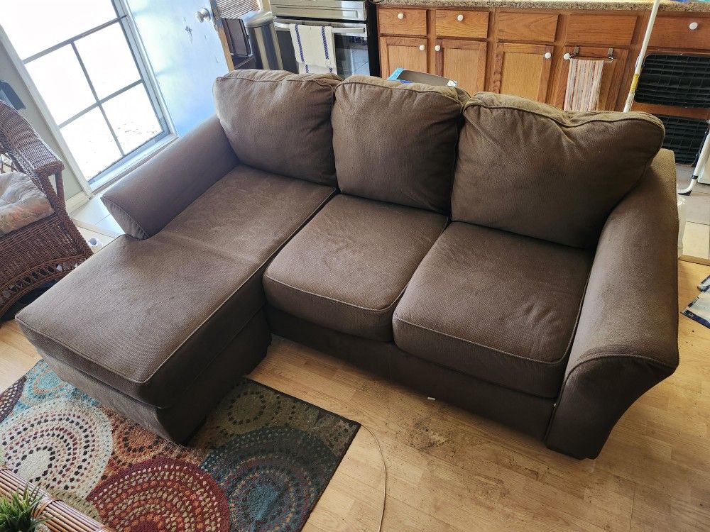 Couch With Moveable Stool