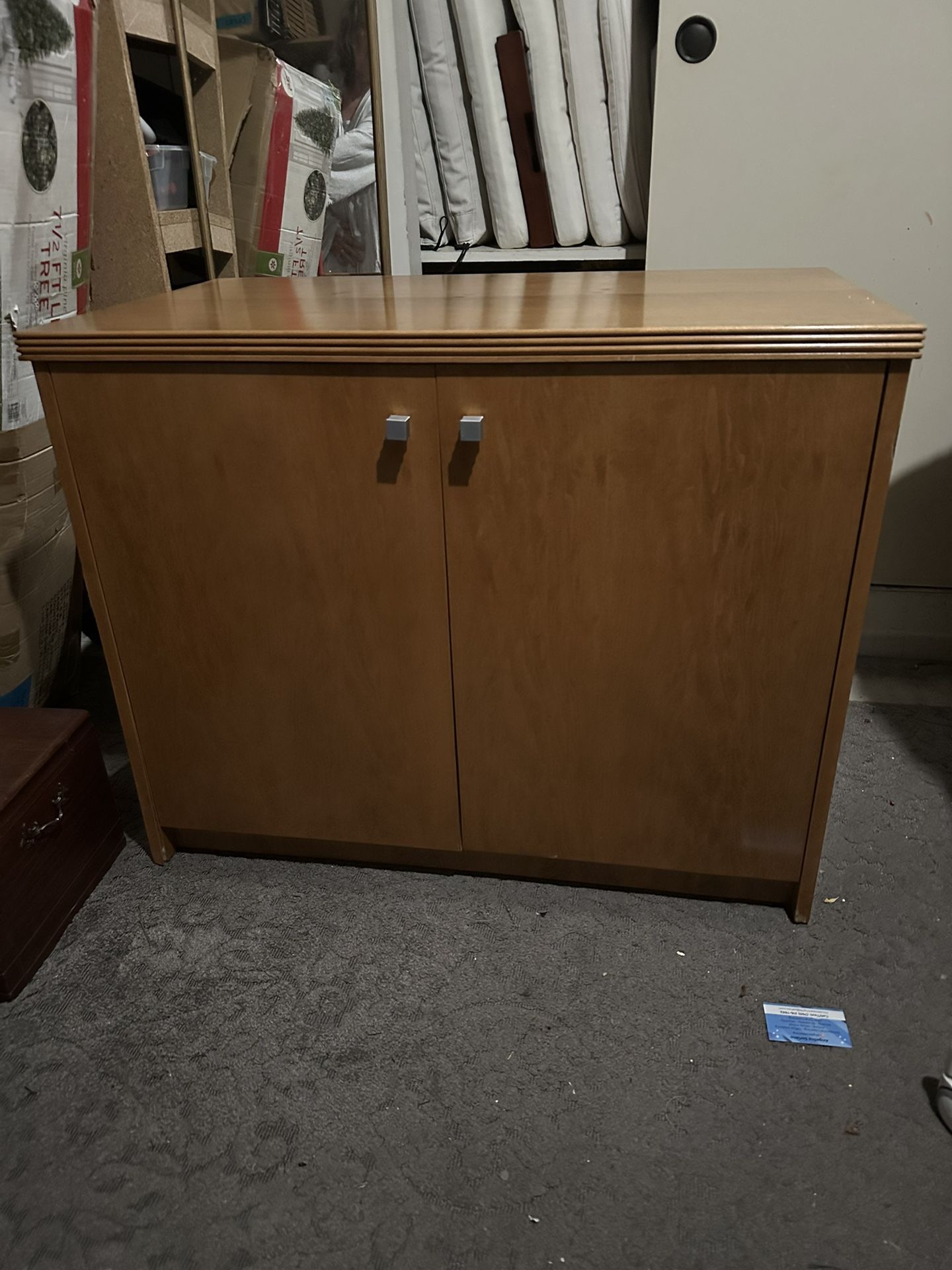 Mid Century Maple Cabinet