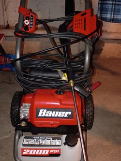 bauer electric pressure washer 2000 psi