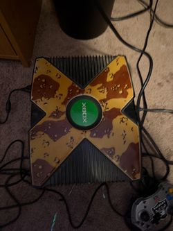 Original Xbox Console Custom Camo Skin