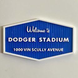 Dodgers replica Sign Magnet
