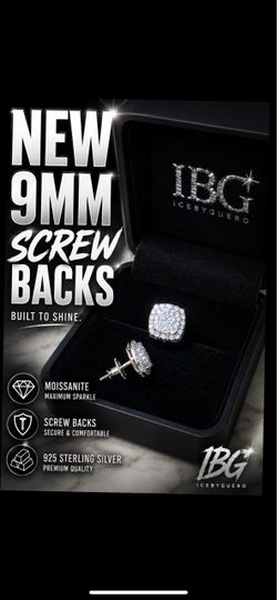 9mm Screw Back Earrings