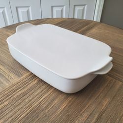 Kitchen Aid  Vitrified Stoneware 4.5-qt. Rectangular Baker with Lid