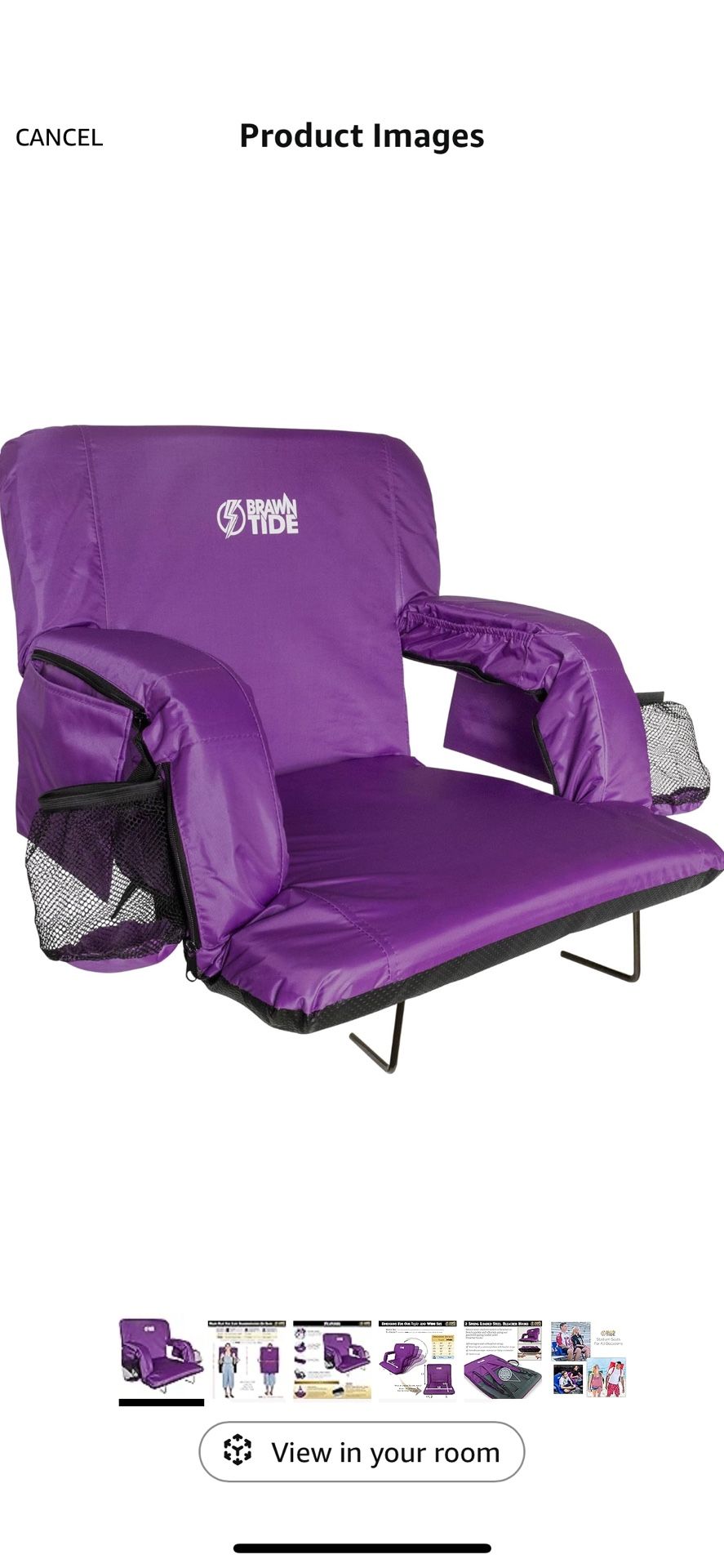 Stadium Seat with Back Support