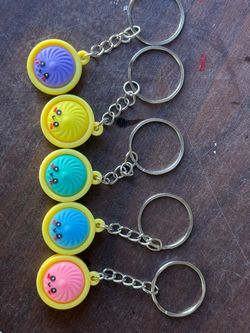 Cute Dumpling Face Keychains