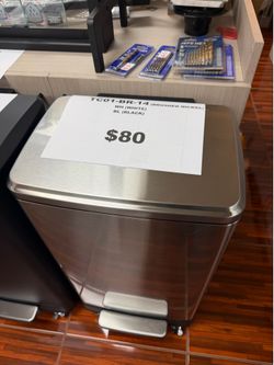 Stainless steel trash can with wheels for sale