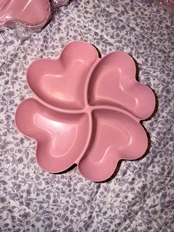 Heart shape trays pink