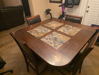 Dining table with chairs