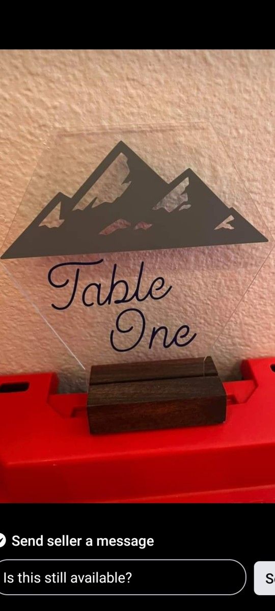 Wedding Table Numbers