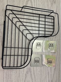 Black Corner Shower Caddy Shelf