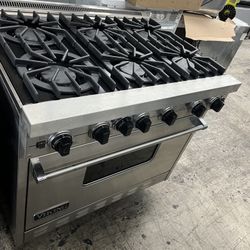 Stainless Steel Viking Professional 36” Gas Range 