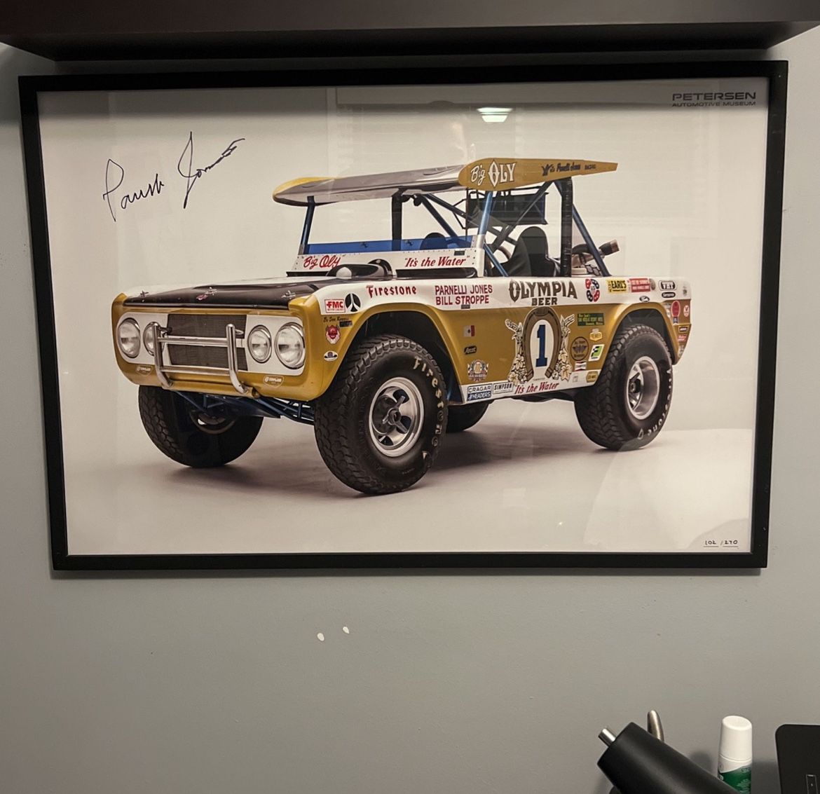 Signed 102/270 Petersen Automotive Museum Poster 30x40