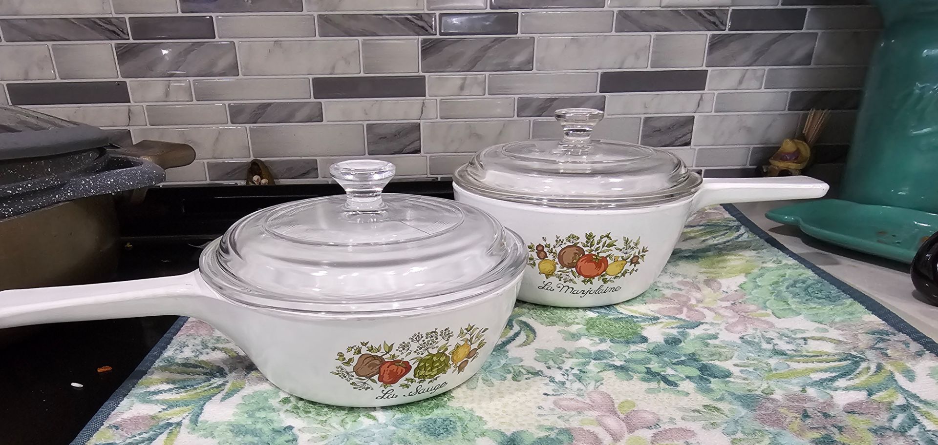 Vintage Corningware Spice Of Life pans