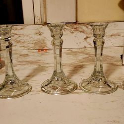 Vintage Crystal Candleholders
