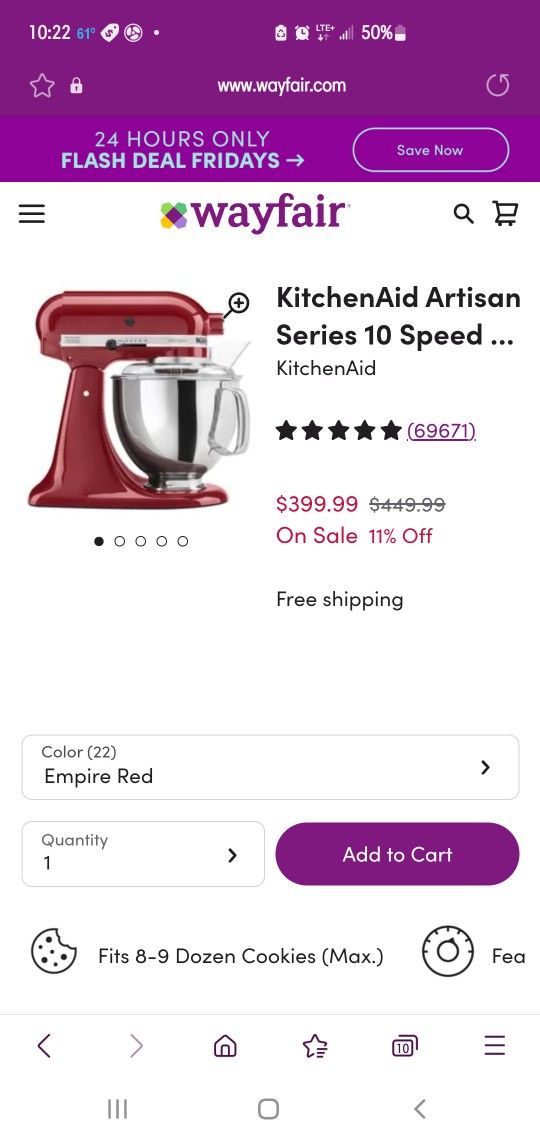 Kitchen Aid Mixer With Attacments