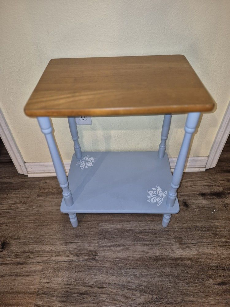 2 Hand Painted Spiritually Inspired Side Tables