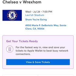 Chelsea Vs Wrexham 3 Tickets 