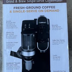 Cuisinart Single Serve Coffee Maker + Coffee Grinder