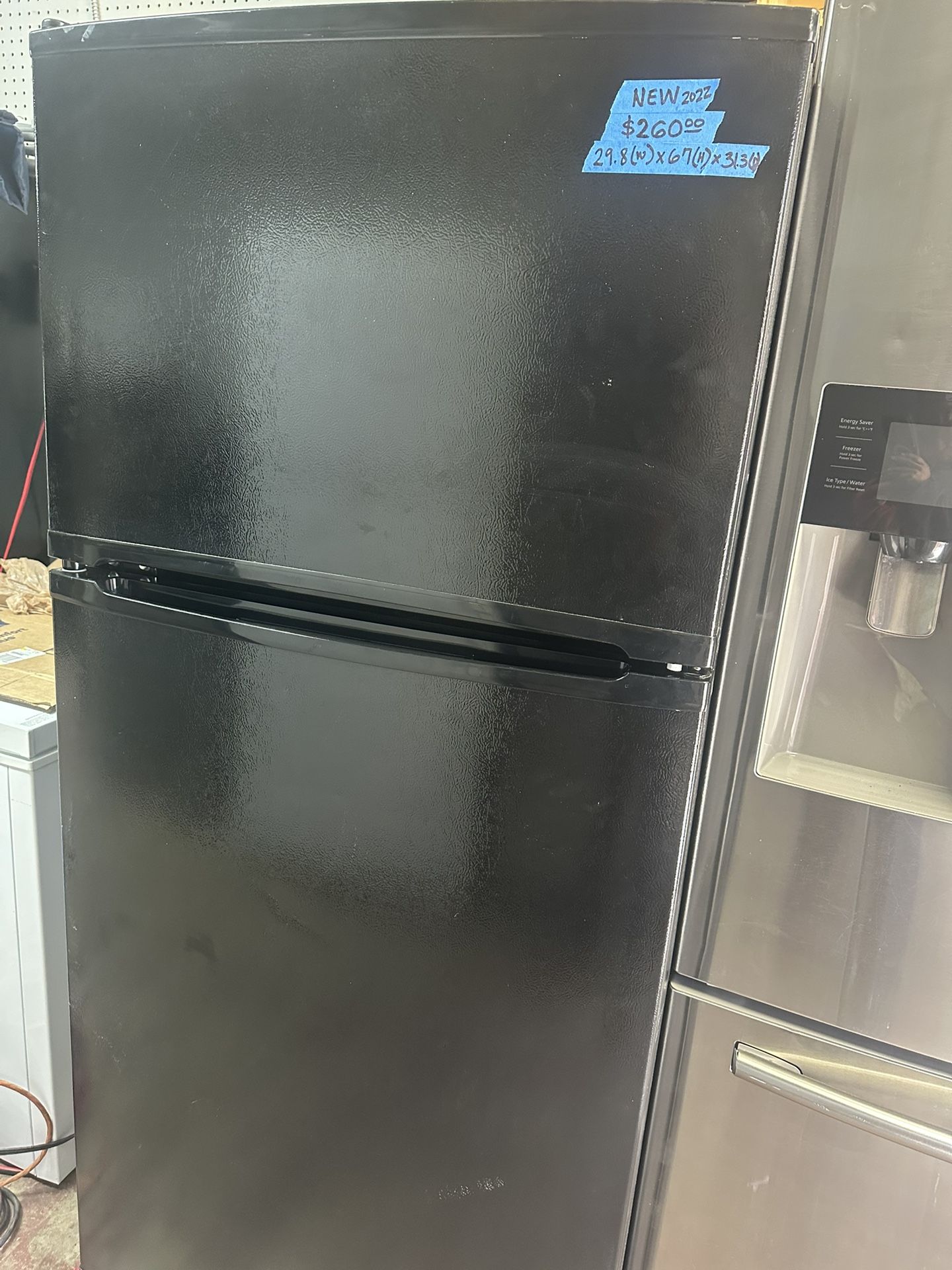 2022 Black Refrigerator, Ice Cold