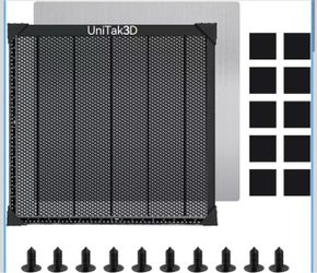 UniTak3D Honeycomb Laser Bed 500x500mm Working Table for XTool D1/D1 Pro/S9/S10/S30 Pro/RAY5 Engravers,Fast Heat Dissipation and Desktop Protection wi