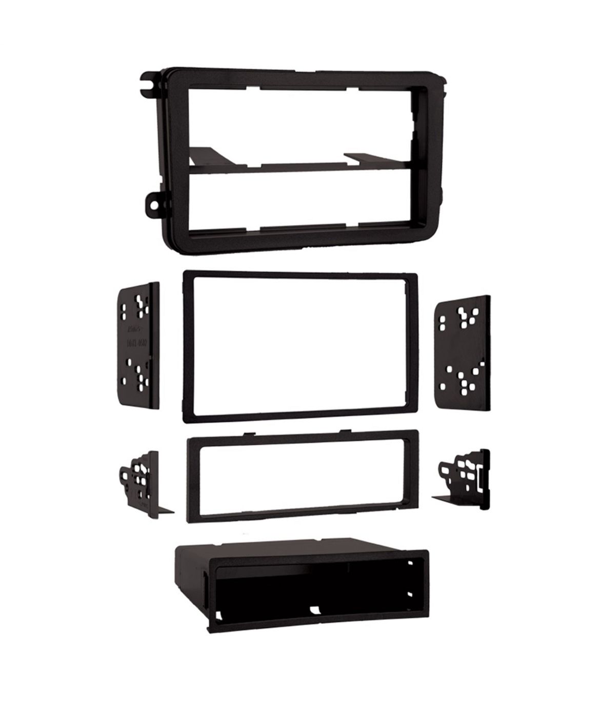 Metra 99-9011 Single DIN Installation Multi-Kit for Select 2005-2009 Volkswagen Vehicles, Black