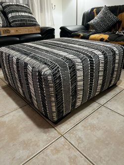 Ottoman and pillows