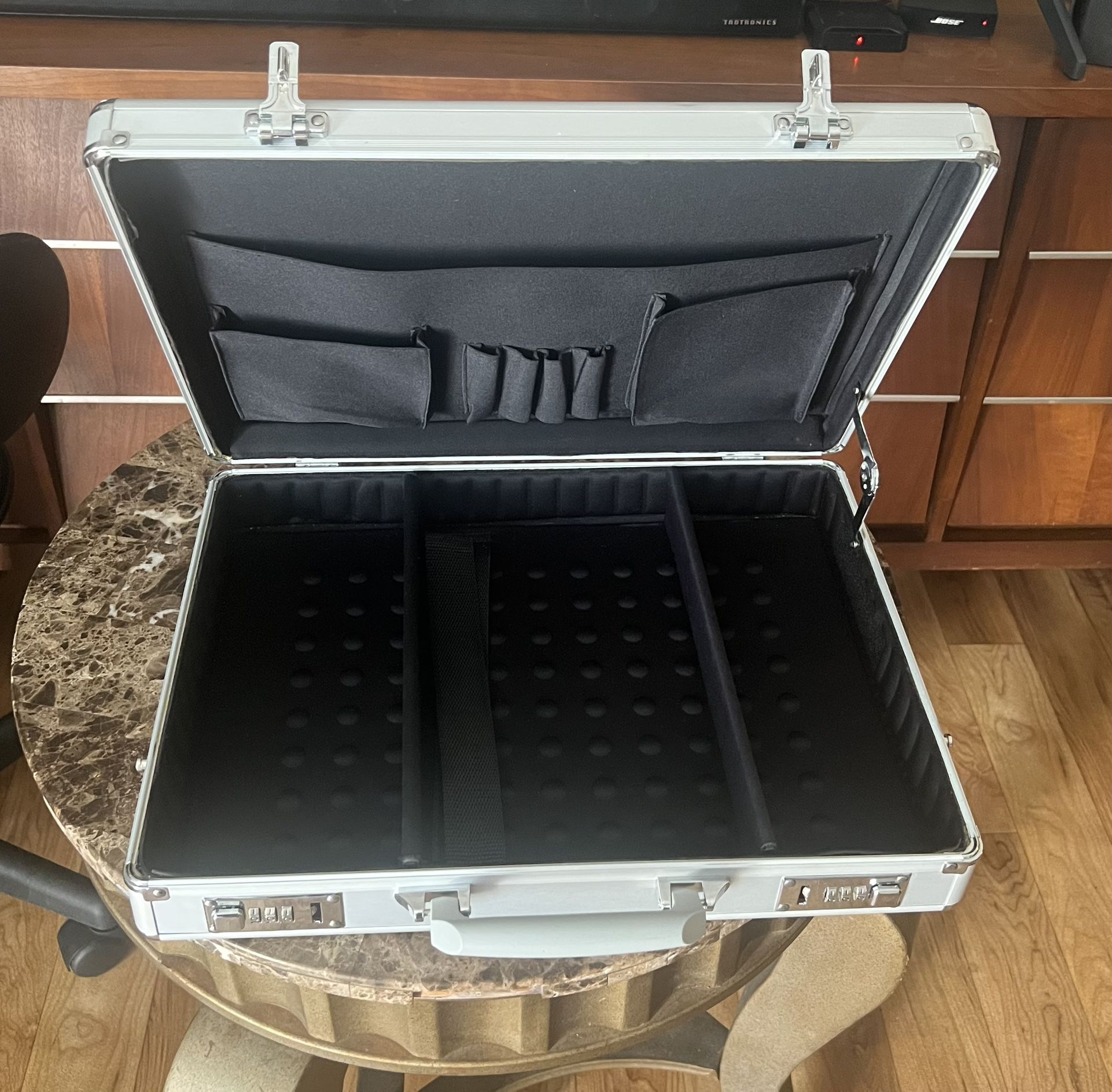 Silver Aluminum Briefcase