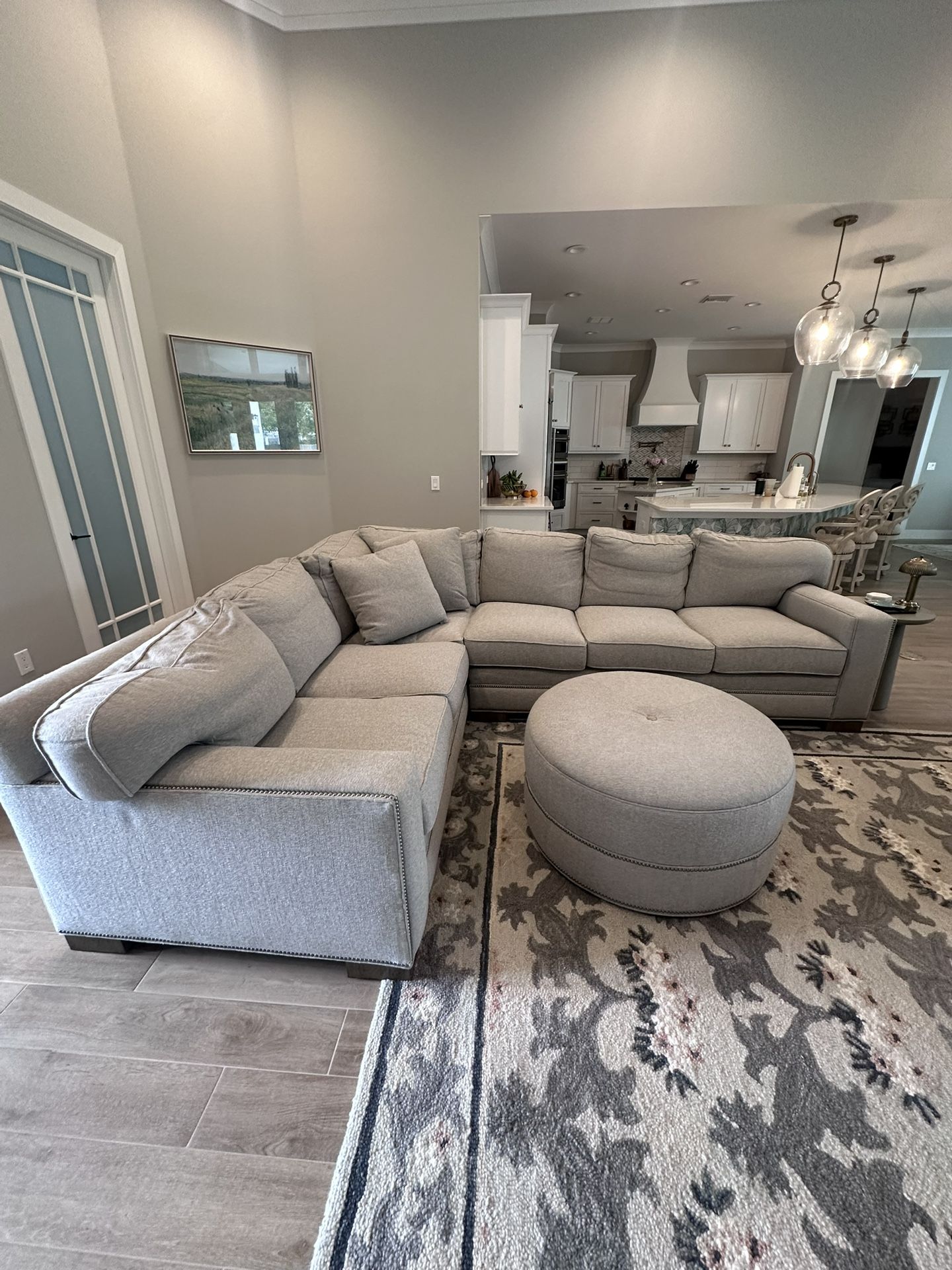 Sectional With Ottoman