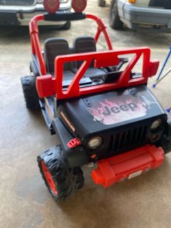 Ride on top battery power Jeep
