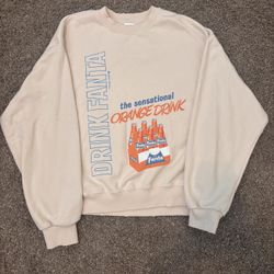 Cream Oversized Crewneck