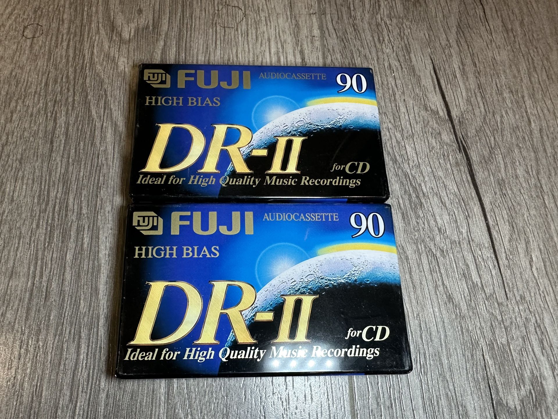 Fuji DR-II 90 High Bias Blank Audio Cassette – New 