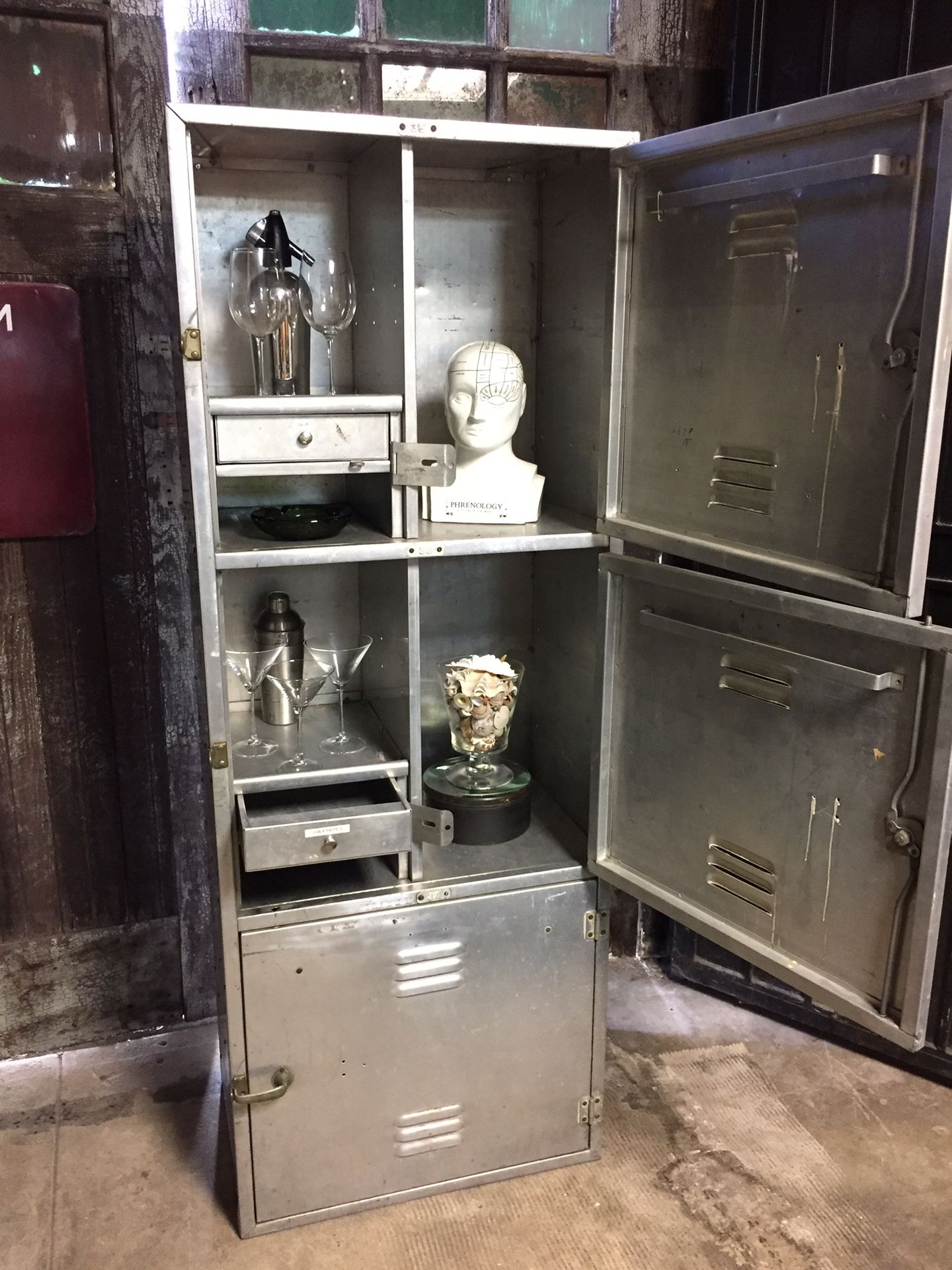 Rare industrial lockers from a Submarine