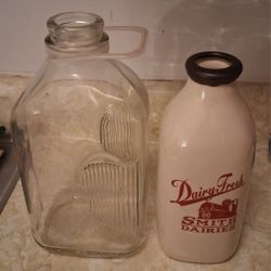 Milk Bottle. Decorative Bottle 
