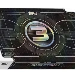 Topps NBA Three Basketball Hobby Box