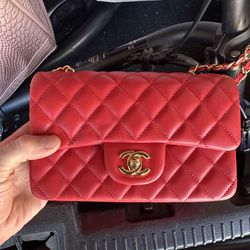Red Chanel Handbag 