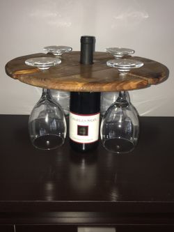 Wine bottle/glass holder