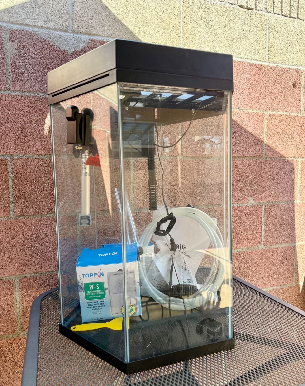 20 Gallon Hexagon aquarium Fish Tank With accessories