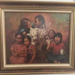 Kids At Play Oil Canvas 25/21 
