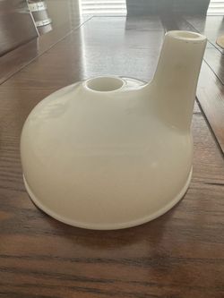 vintage milk glass dental spittoon bowl
