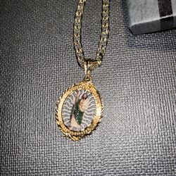 24" San Judas Chain Gold Plated  Never Used