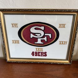San Francisco 49ers logo wall art