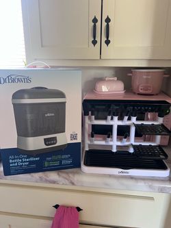 Dr Brown Bottle Sterlizer and Bottle Rack