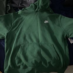 Dark Green Nike  pullover 