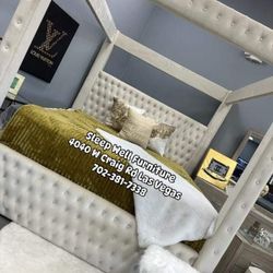 🙋‍♂️King Queen Canopy Bed Frame, 👉 Furniture Sectional, Dining Table, Bunk Beds Avail 