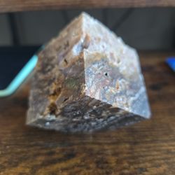 Crazy Lace agate cube for decoration