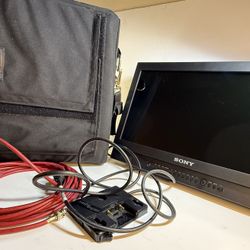 Sony LMD-B170 17" Pro Monitor SDI HDMI Tested Working Bundle + Porta Brace Bag