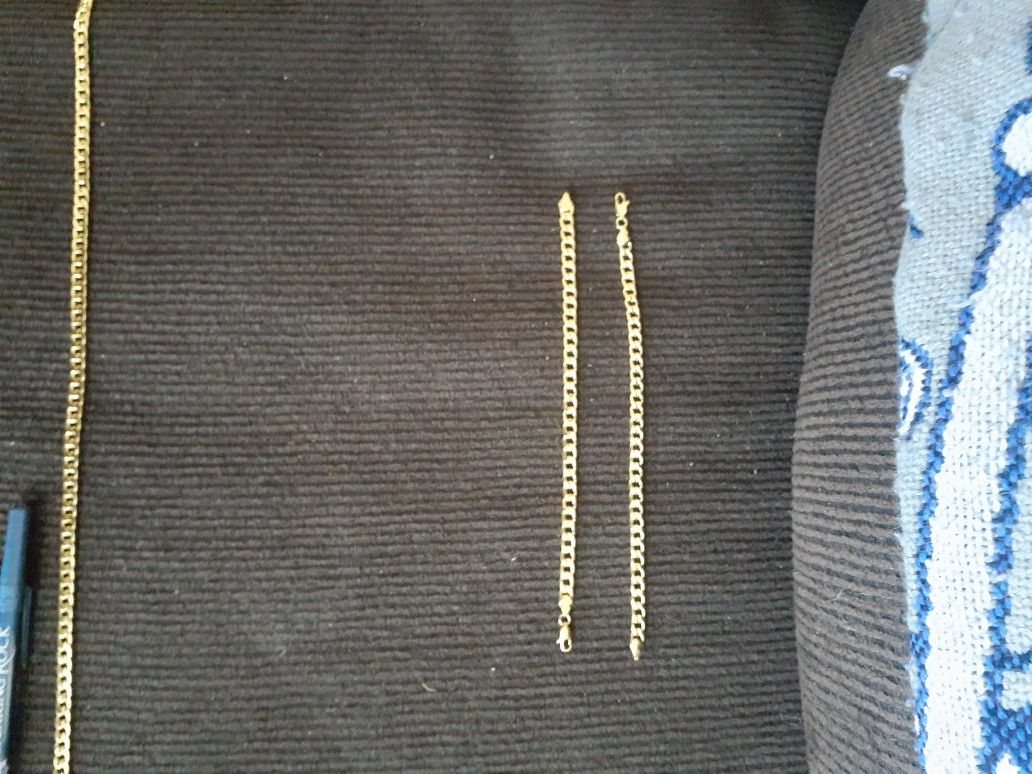 Bracelets. Gold Plated