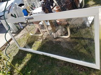 Glass Door 79"@ 3/4  H. by 35" wide in good condition. 