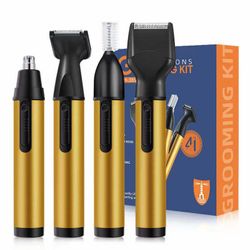 Ear and Nose Hair Trimmer Clipper - 4-in-1 Grooming Tool for Nose Hair, Ear Hair, Beard, Eyebrows, Head Hair, Body Hair, Armpit, Leg