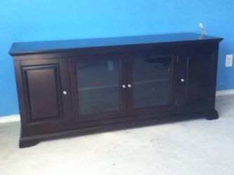 62in Espresso Television Entertainment Console Center NEW